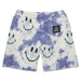 Chinatown Market Smiley Shibori Sweat Shorts - Dye Blue | Underground Skate Shop