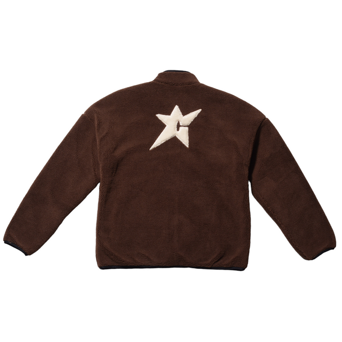 Carpet Company C Star Logo Fleece Jacket - Brown
