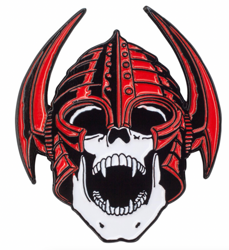 Powell & Peralta Per Werlinder Skull Pin - Red | Underground Skate Shop