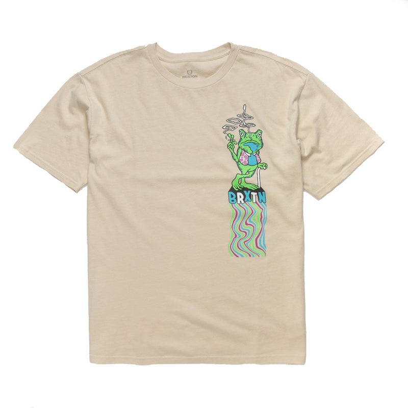 Brixton Theo T-Shirt - Cream | Underground Skate Shop