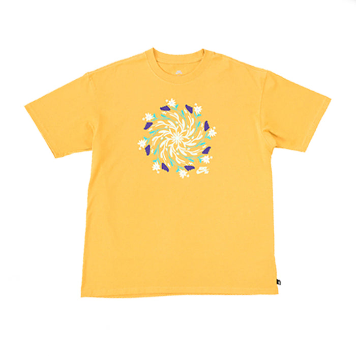 Nike SB Wild Flowers  T-Shirt - Mustard | Underground Skate Shop