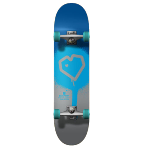 Blueprint Complete - Spray Heart Blue/Silver 7.5" | Underground Skate Shop