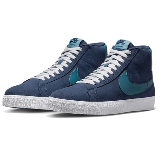 Nike SB Blazer Mid - Midnight/Aqua FD0731-400 | Underground Skate Shop