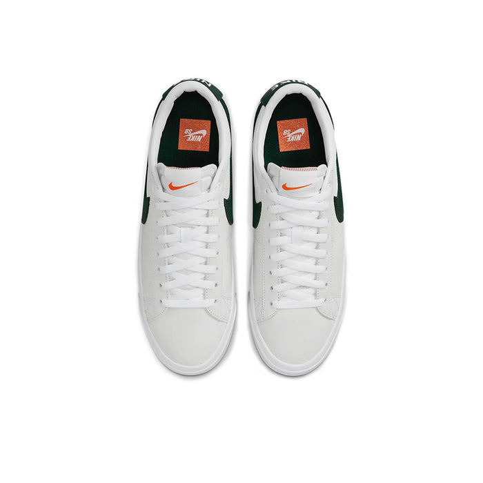 Nike SB Blazer GT Orange Label ISO - White Leather/Green | Underground Skate Shop