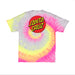 Santa Cruz Classic Dot T-Shirt - Rainbow  Tie Dye | Underground Skate Shop