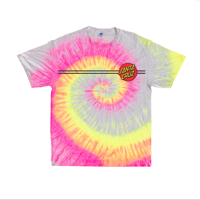 Santa Cruz Classic Dot T-Shirt - Rainbow  Tie Dye | Underground Skate Shop